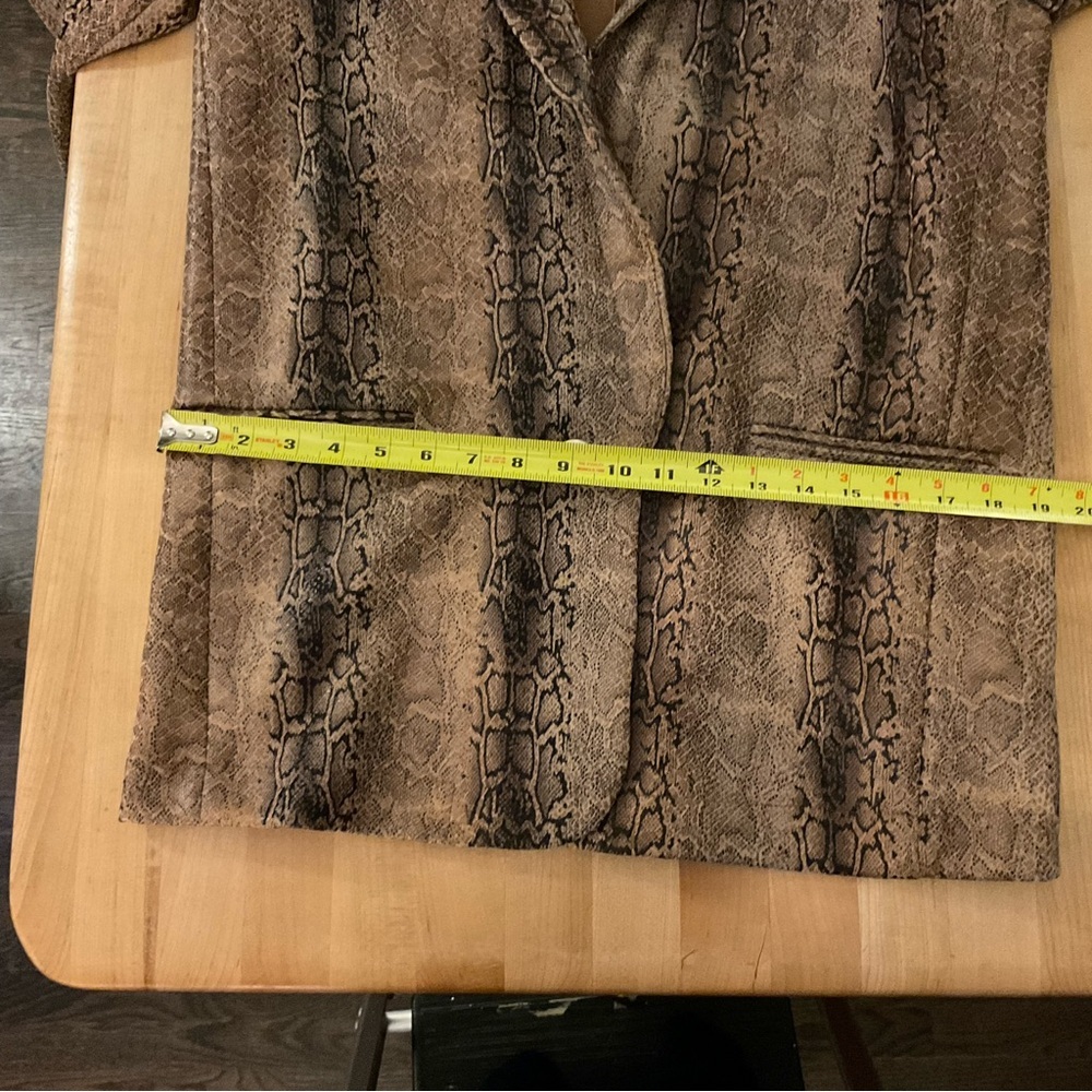 Azara Paris Snakeskin Print Jacket Size S | Edgy Rock Chic Statement - Picture 13 of 16
